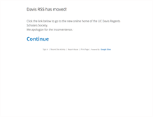 Tablet Screenshot of davisrss.org